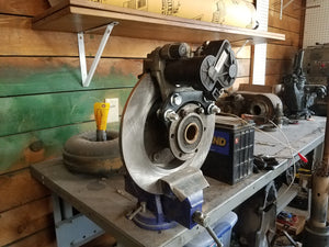 EEbrake test fit assembly on full float assembly