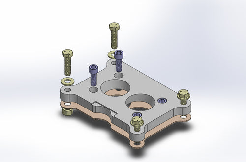 Rochester 'Small' 2GC to Motorcraft/Holley 2bbl Carburetor Adapter