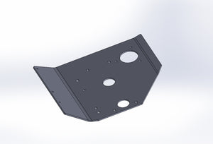 Willys Jeep Belly Pan Skidplate in 1/4" DOMEX 100XF Material